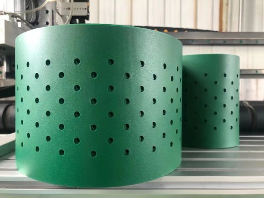 Lärmarmer Treibstoff-machen grünes PVC-Förderband glattes glatt