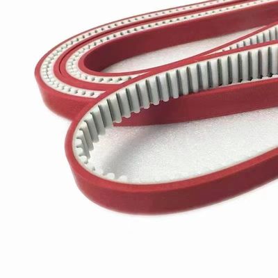 kaufen Trapezoide T5/T10 ziehen roten bedeckten Zahnriemen des Zahn-besten Gummizahnriemens mit Beschichtung herunter online manufacture