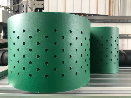 kaufen Lärmarmer Treibstoff-machen grünes PVC-Förderband glattes glatt online manufacture