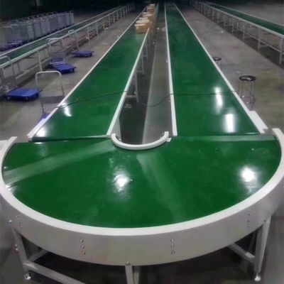 kaufen Schwarze grüne weiße Kurven-PVC-Förderband FDA-Standards nach Maß online manufacture