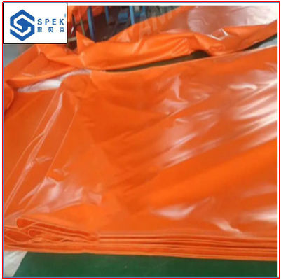 kaufen Orange-wasserdichtes PVC-beschichtetes Hühnerdungsträgerband für die Landwirtschaft online manufacture