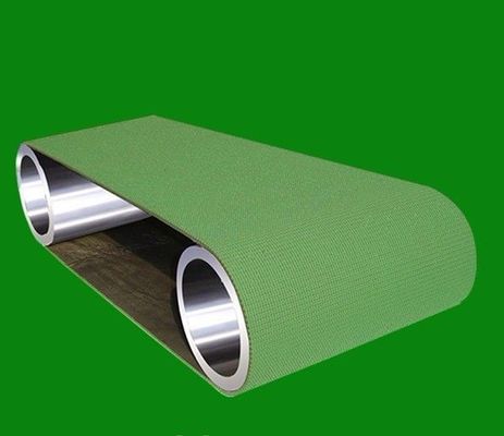 kaufen 1.6mm Stärke PVC-Förderband-Diamant-Spitzen-Gepäck-Förderband-Grün-Schwarzes online manufacture