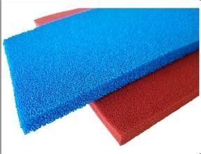 kaufen Rotes blaues Silikon-Schwamm-Blatt-Nahrungsmittelgrad-Silikonkautschuk-Blatt-offene Zelle für Eisen-Tabelle online manufacture