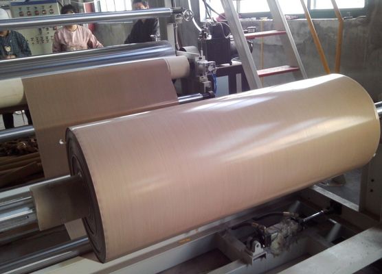 kaufen Ebene gesponnene Fiberglas-Gewebe-Brown-Farbe PTFE überzogene einfach zu säubern online manufacture