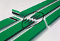 PVC-Förderband-Schwarz-nach Maß grünes Weiß mit unterschiedlichem Gelenk