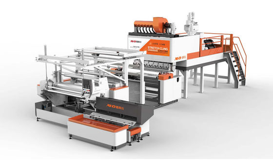 3 Schichten Koextrusionsplastikstretchfolieextruder-Maschine