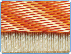 Filtration Schlamm Entwässerung Polyesterförderband Horizontales Vakuumbandfilter