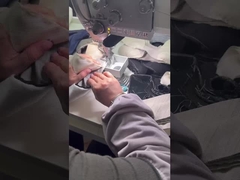 Computergestützte Befestigung sollte Pads an Armlöcher und Trimming Rand Nähmaschine