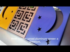 Einzigartige geschnitzte Aluminiumfurniere für moderne Architekturprojekte